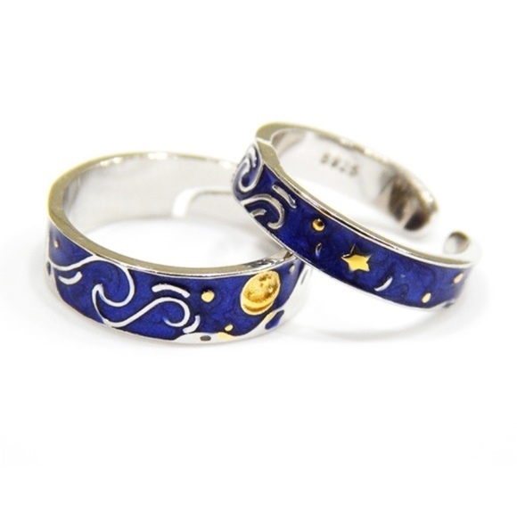 Jewelry - Van Gogh Starry Night Rings (2)